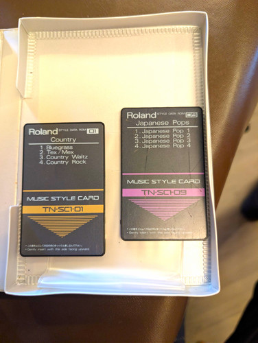 Roland music style cards - roland,