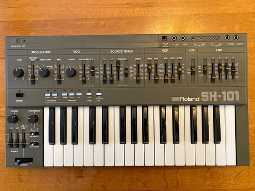 Roland sh101 synth serviced - roland, (serviced