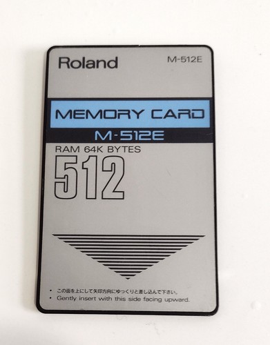 Roland memory card 512e ram - roland,